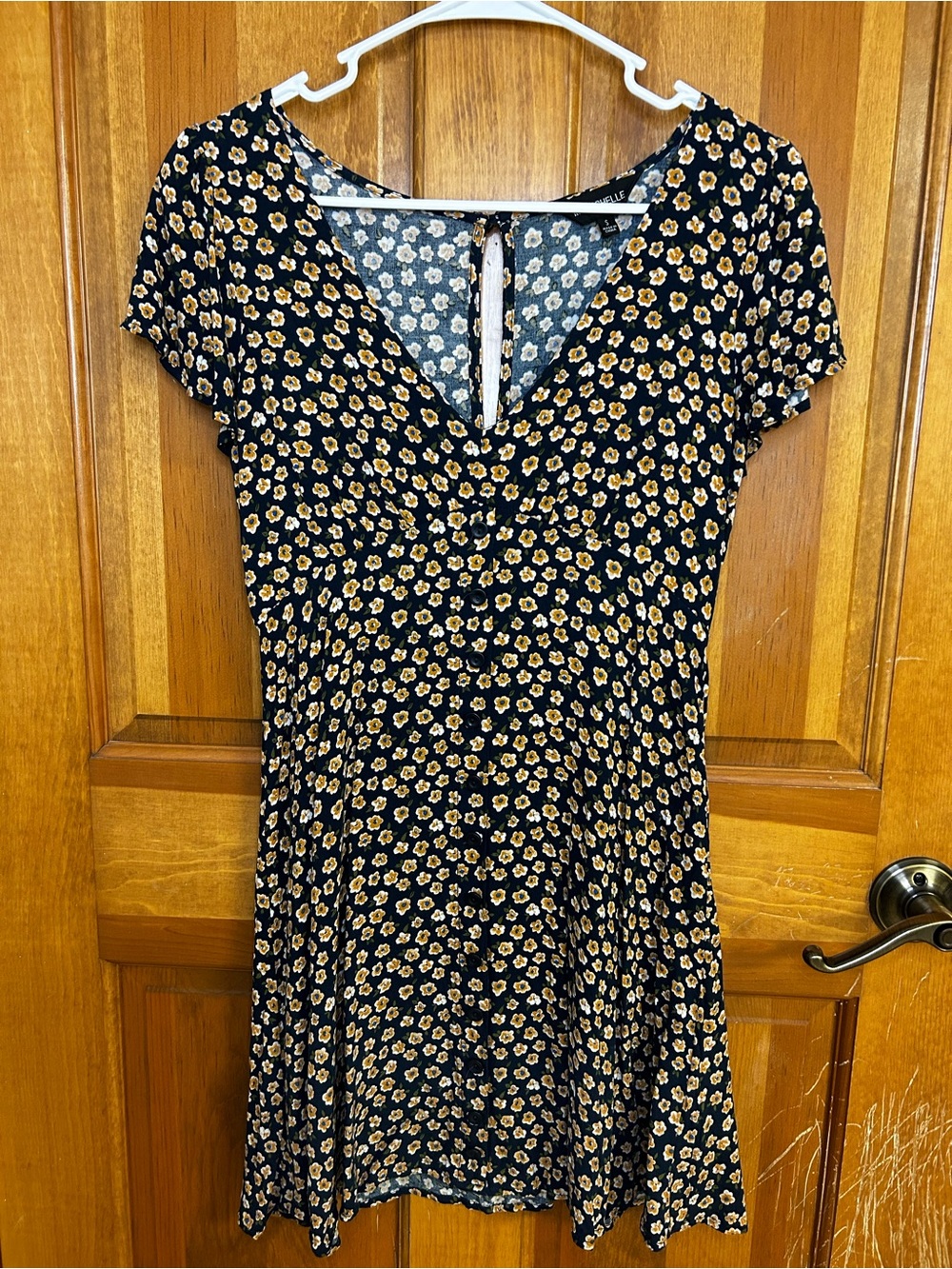 Deep V Navy Sundress